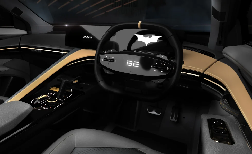 Mahindra BE 6 Batman Edition limited-edition EV with gold accents and Batman-themed design