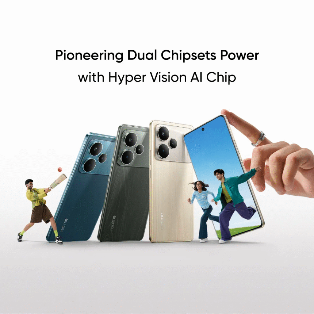 Realme P4 5G series India launch showcasing camera features and design