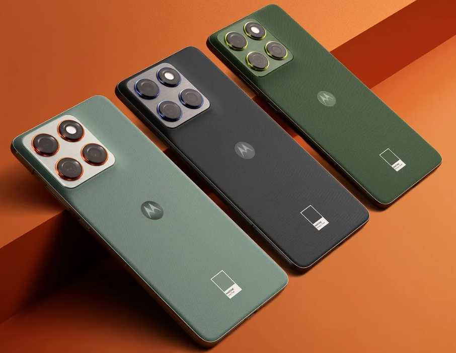 the Motorola Edge 70 is available in three Pantone‑curated colours