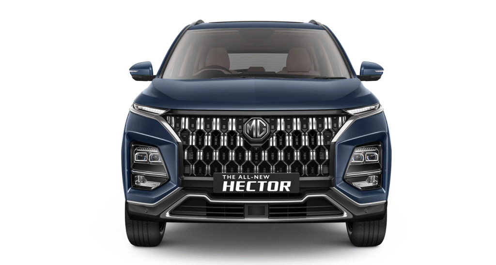 2026 MG Hector facelift front design in India