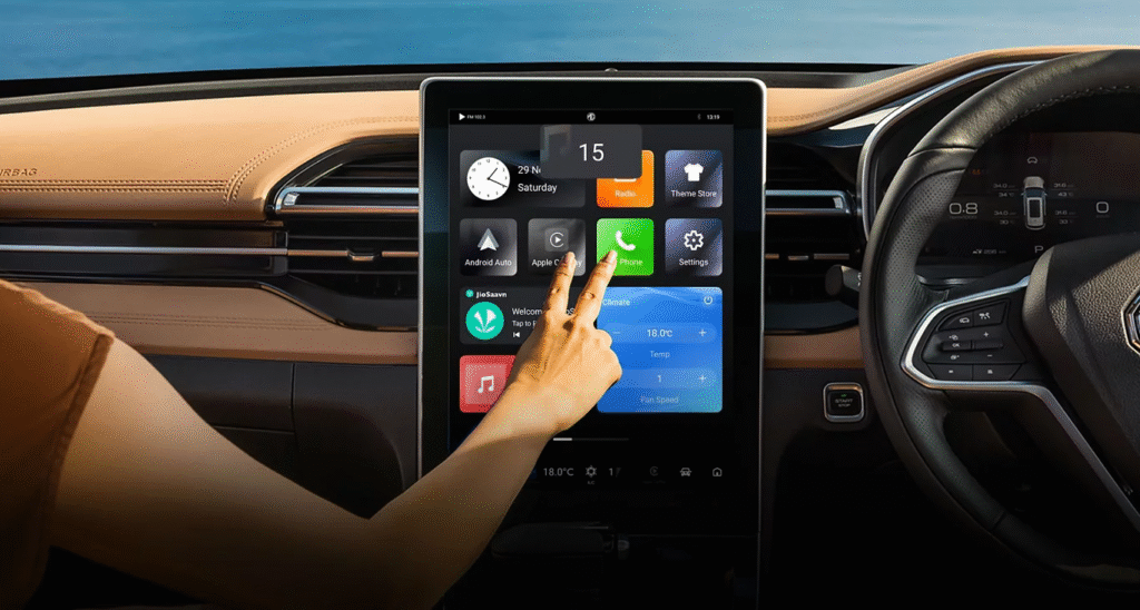 2026 MG Hector facelift Two-finger swipe